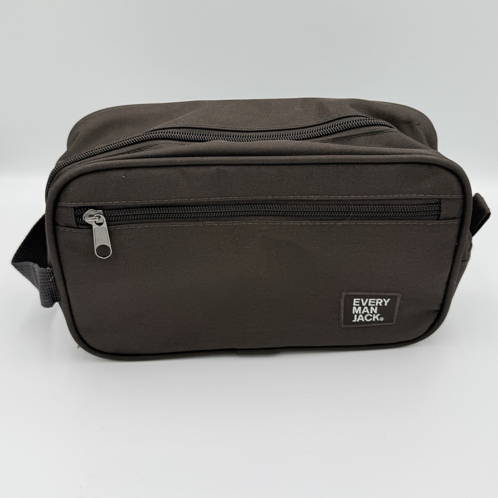 Every‎ Man Jack Brown Toiletry Travel Bag Toiletries Pouch Dopp Kit